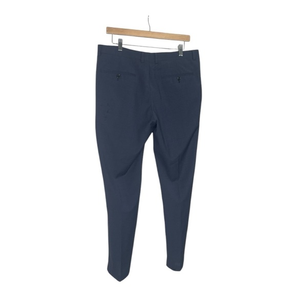 Indochino Men’s Houndstooth blue and Black Dress Pants - Picture 6 of 8